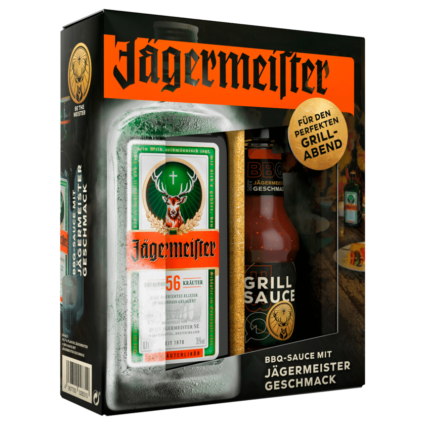 Jägermeister + BBQ-Sauce mit Jägermeister Geschmack 0,7l